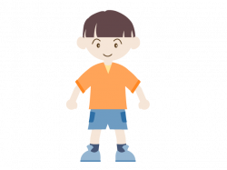 A standing boy | Family illustration | Free material | Clip art ...