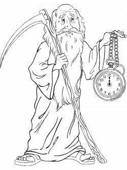 Father Time Drawing at GetDrawings.com | Free for personal use ...