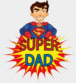 Super Dad illustration, Superdad Father\'s Day Cartoon Child ...
