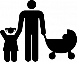Father With His Daughter And Baby Svg Png Icon Free Download (#36009 ...