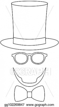 Vector Art - Icon line art poster man father dad day avatar ...