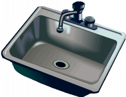 Sink kitchen faucet clipart clipartfest - ClipartPost