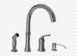 Chrome Four Hole Kitchen Faucet Sink Main Lowes Faucets ...