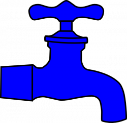 Blue Faucet Clip Art at Clker.com - vector clip art online, royalty ...