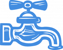 Water Tap Sink Faucet - Vector Image