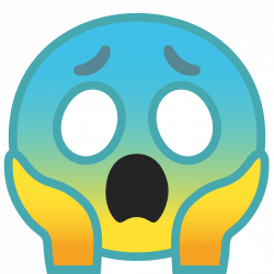 Face screaming in fear Icon | Noto Emoji Smileys Iconset | Google