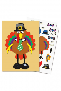 Make-A-Turkey Sticker Sheets