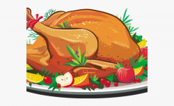 Feast Clipart Meal - Thanksgiving Turkey Dinner Clipart ...