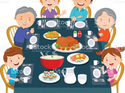 Meal Clipart family feast 22 - 450 X 470 Free Clip Art stock ...