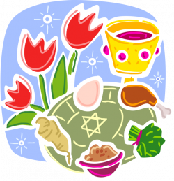 Jewish Passover Feast of Salvation - Vector Image
