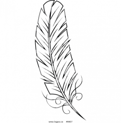 Feathers clipart black and white » Clipart Station
