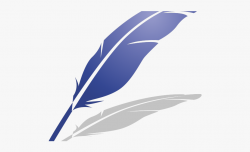 Quill Clipart Blue Feather - Pen Feather Png Icon #2033819 ...