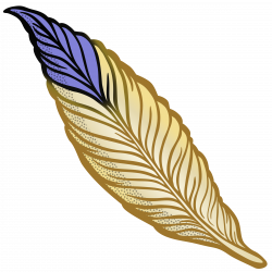 Clipart - feather - coloured