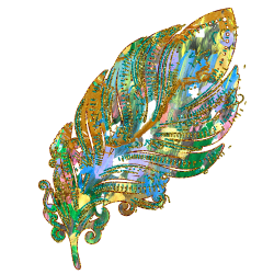 Feathers Glitter Gold Clip Art - Peacock Feathers- Scrapbooking ...