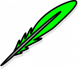 Green Feather Clip Art at Clker.com - vector clip art online ...