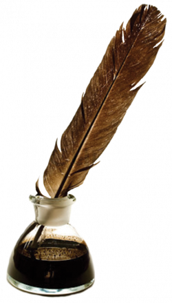 Paper Quill Inkwell Clip art - Quill And Ink 471*828 transprent Png ...
