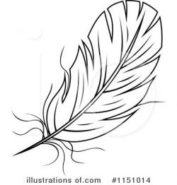 Feather Clipart #1151014 - Illustration by Vector Tradition SM