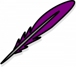 Purple Feather Clip Art at Clker.com - vector clip art online ...