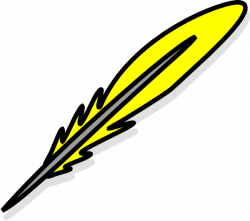 Yellow Feather Clip Art at Clker.com - vector clip art online ...