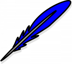 Blue Feather Clip Art at Clker.com - vector clip art online, royalty ...