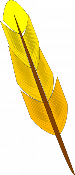 Clipart - Yellow feather
