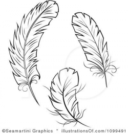 Feather Outline Clip Art | Feather Clip Art (rf) feathers clipart ...