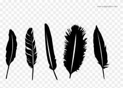 Feathers Silhouette At Getdrawings - Silhouette Feather Png ...