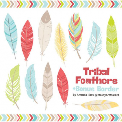 Professional Tribal Feathers Clipart & Vectors in Fresh - Feathers Clip  Art, Feather Clipart, Feather Vectors, Feather Graphics