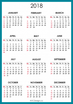2018 Calendar PNG Transparent Images | PNG All