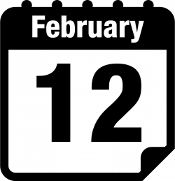 February 12 Calendar Page Svg Png Icon Free Download (#6813 ...