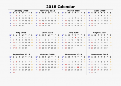 February Clipart Calendar Page - 2018 Calendar Iso Week ...