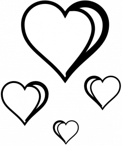 clipartist.net » Clip Art » heart cluster sheet page SVG