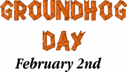 Public Domain Clip Art Image | Groundhog Day Sign | ID ...