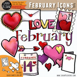 February Valentine Clip Art {First Edition} | February ...