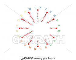 Stock Illustrations - Seasons. Stock Clipart gg4364430 - GoGraph