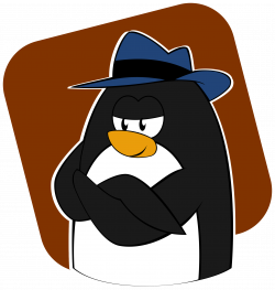 Clipart - Fedora Penguin