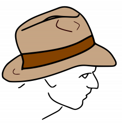 File:Fedora line drawing.svg - Wikimedia Commons