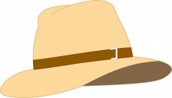 Clipart - Beige Fedora Hat