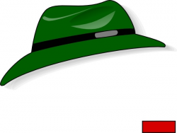 Green Fedora clip art Free vector in Open office drawing svg ...