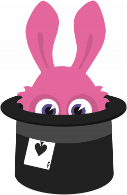 OnlineLabels Clip Art - Magic Rabbit