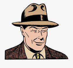 Mafia Drawing Gangster Hat Fedora Cc0 - Man With A Hat ...