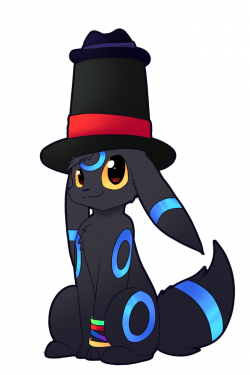 Commission- Top Hat Umbreon by pinkeevee222 on DeviantArt