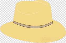 Fedora clipart - Yellow, Clothing, Hat, transparent clip art