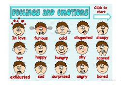 Feelings and emotions - GAME - English ESL Powerpoints
