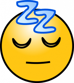 Not Feeling Good Smiley | Snoring Sleeping Zz Smiley clip art ...