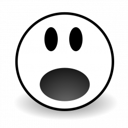 28+ Collection of Surprised Face Clipart Black And White | High ...