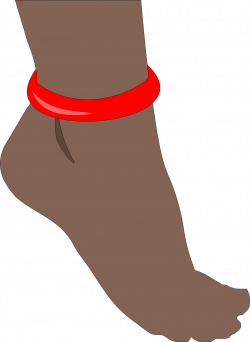 Clipart - Foot with Anklet