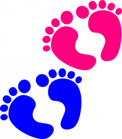 Baby Feet 3 Clip Art at Clker.com - vector clip art online, royalty ...