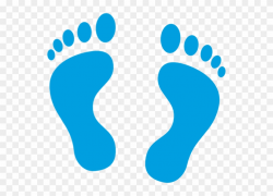 Feet Clipart Blue Foot - Icon Foot - Png Download (#631036 ...