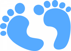 Baby blue foot prints clipart images gallery for free ...